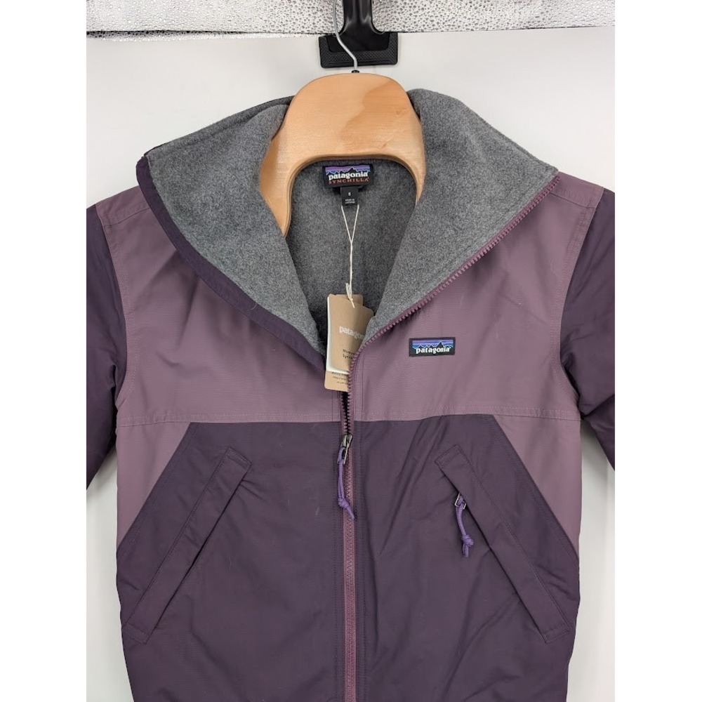 Patagonia Women's NWT Shelled Synchilla Jacket‎ Purple Bomber Jacket sz S